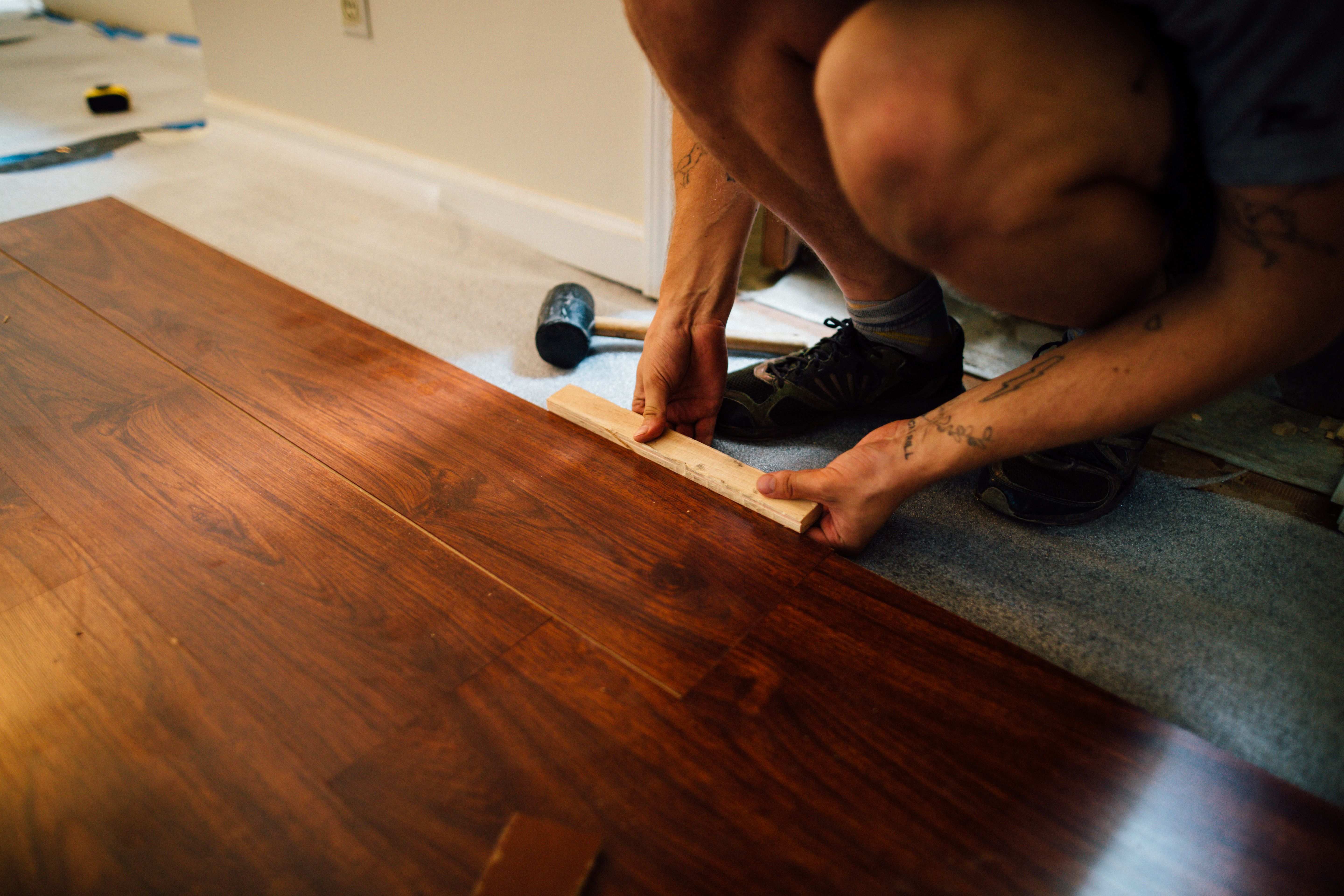 Wood paneling work